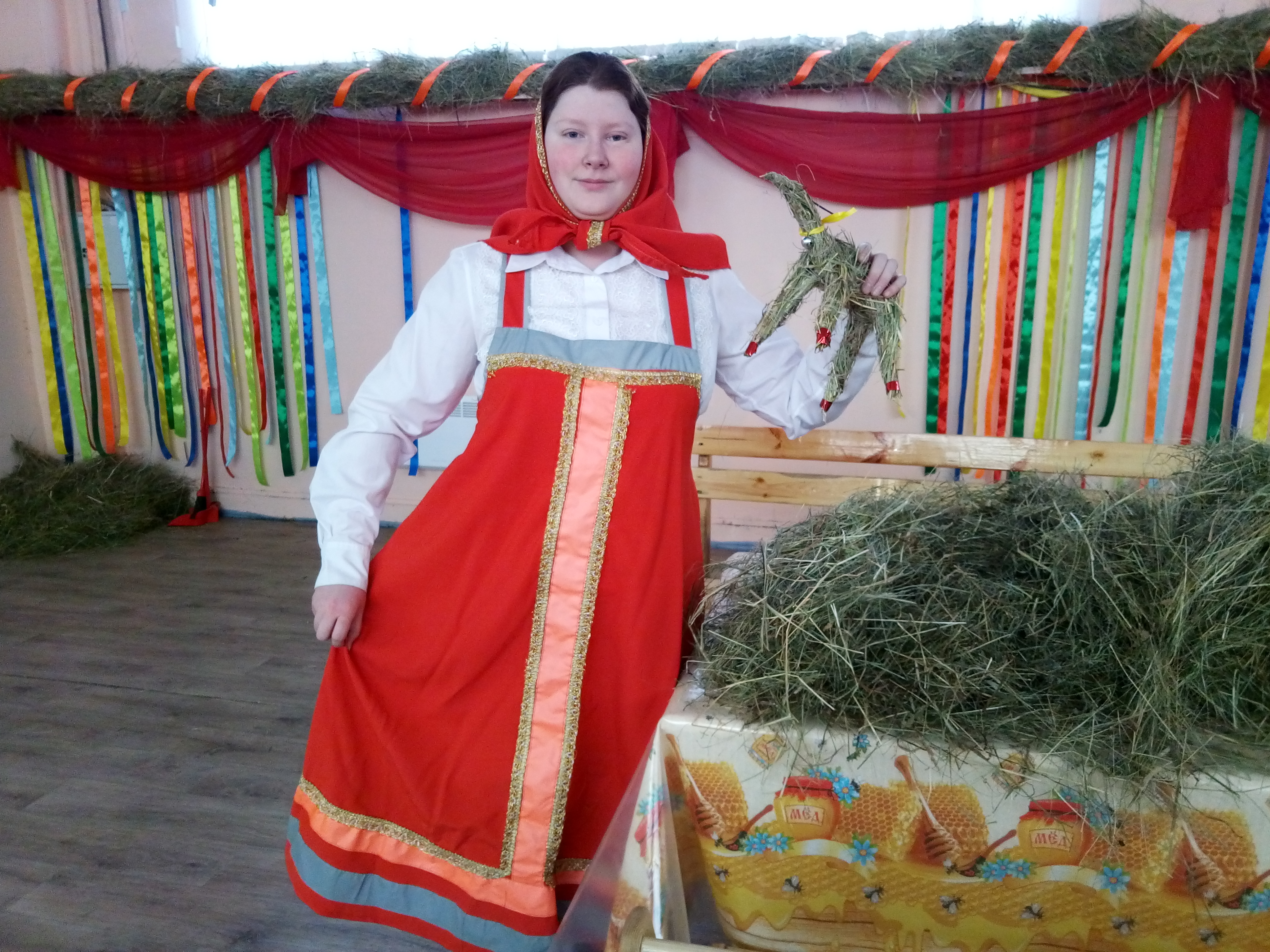 Мастер-класс "олень из сена". Масленица 2019. Екатеринбург